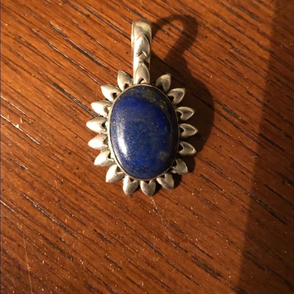Sterling Silver Lapis Pendant